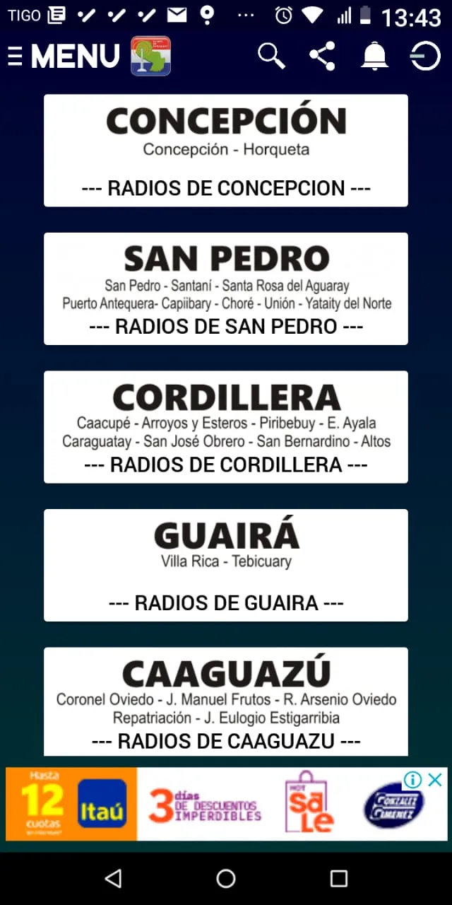 Radios de Paraguay online | Indus Appstore | Screenshot