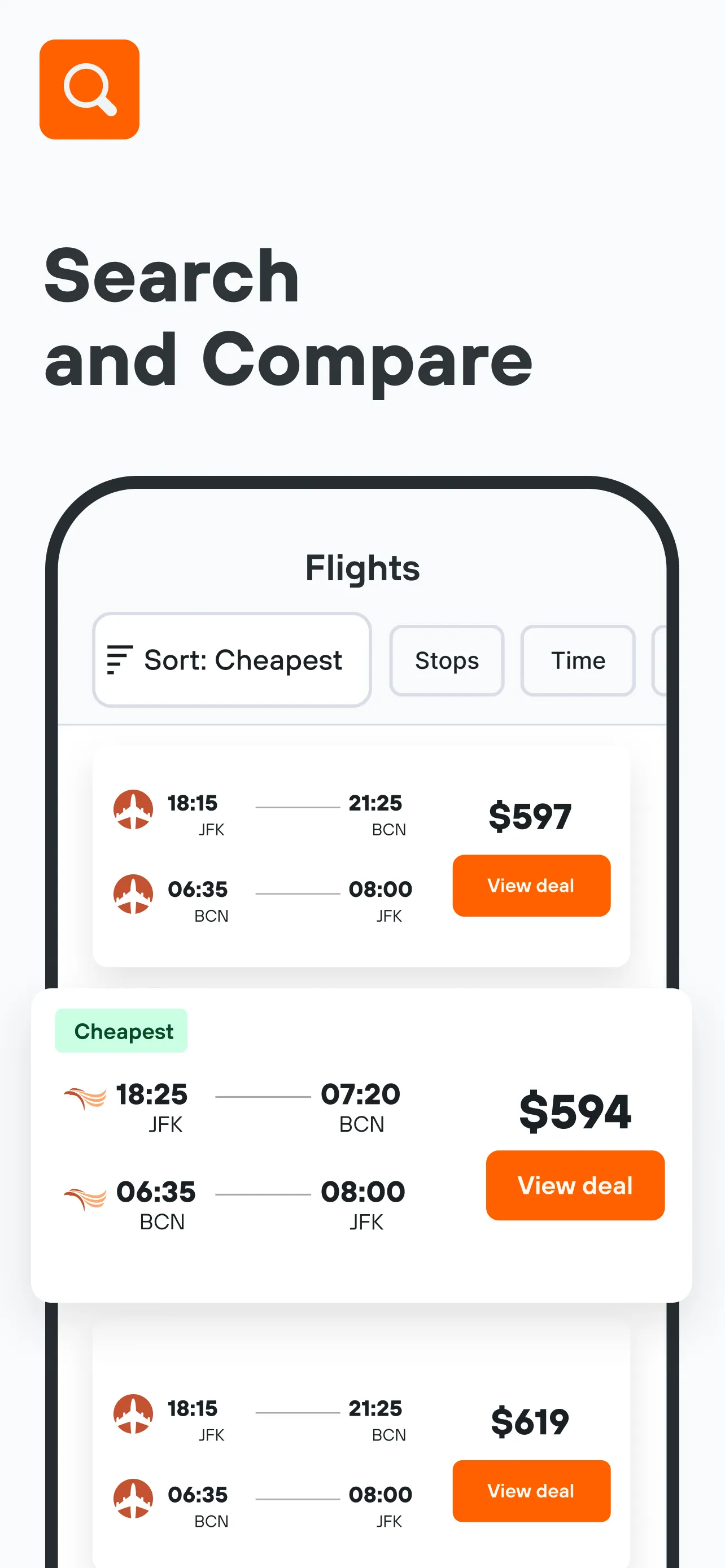 KAYAK: Flights, Hotels & Cars | Indus Appstore | Screenshot
