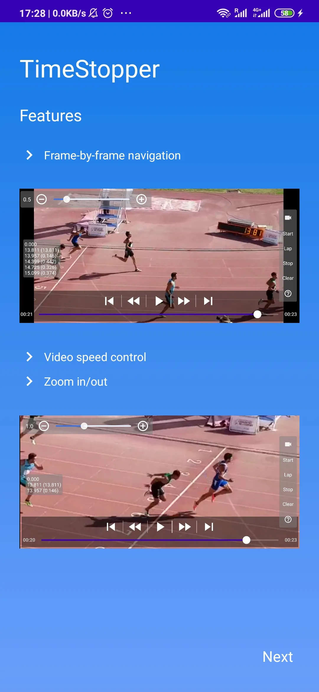 TrackTimer - Video analyser | Indus Appstore | Screenshot