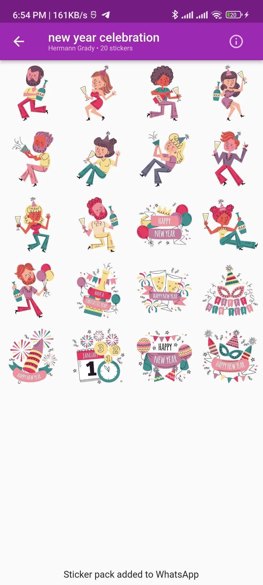 Happy New Year Stickers | Indus Appstore | Screenshot