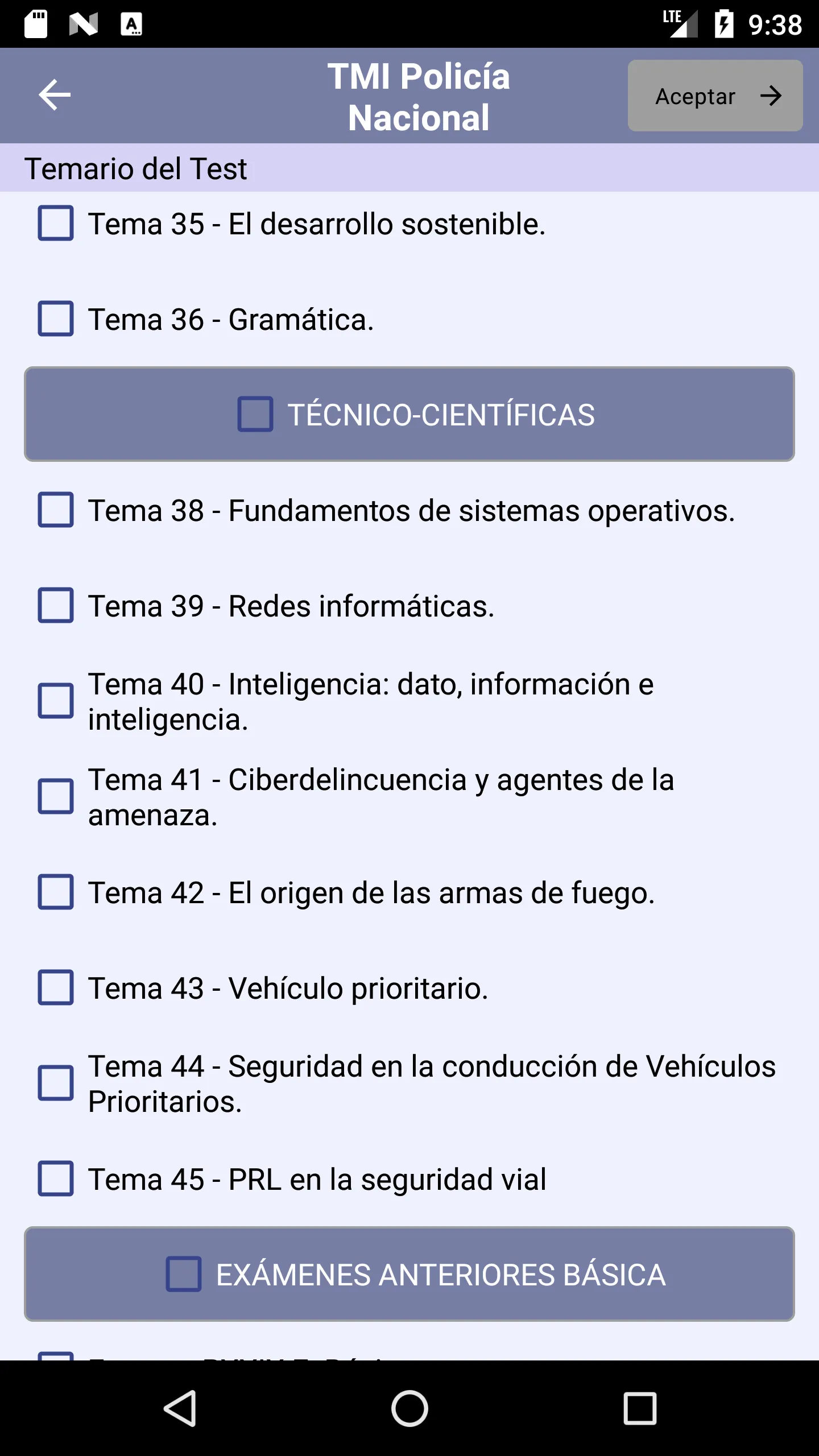 Policia Nacional Test Me In 24 | Indus Appstore | Screenshot