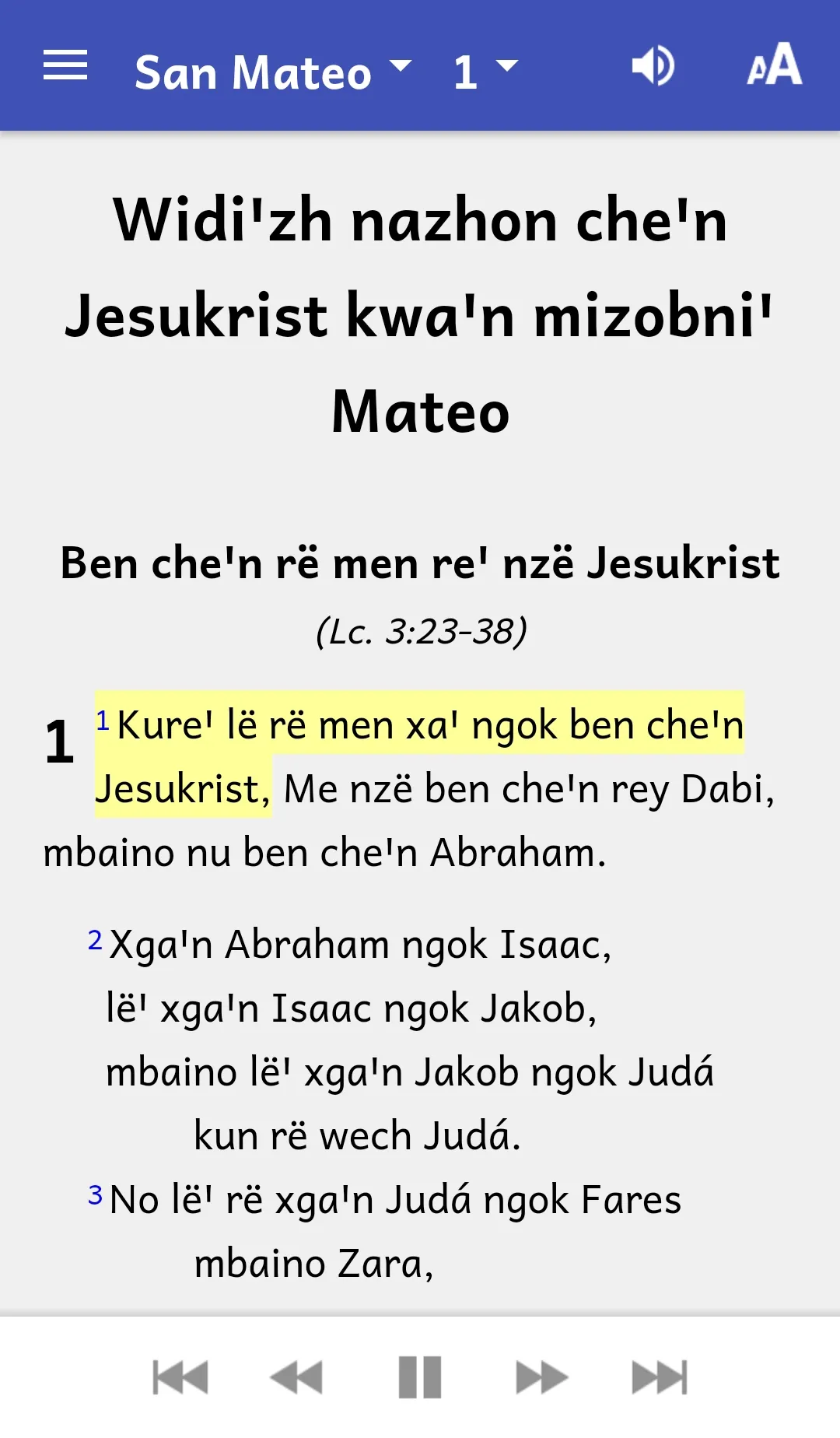 Zapotec Coatecas Altas Bible | Indus Appstore | Screenshot