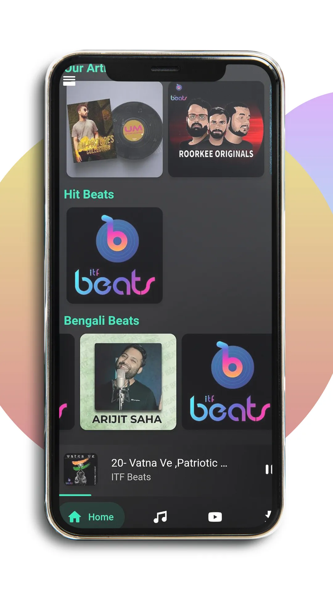 ITF Beats - a music app | Indus Appstore | Screenshot