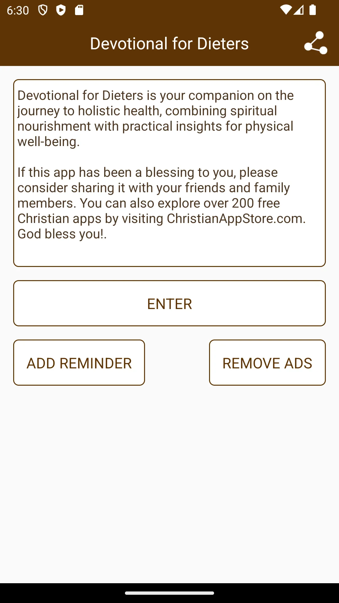 Daily Devotional for Dieters | Indus Appstore | Screenshot