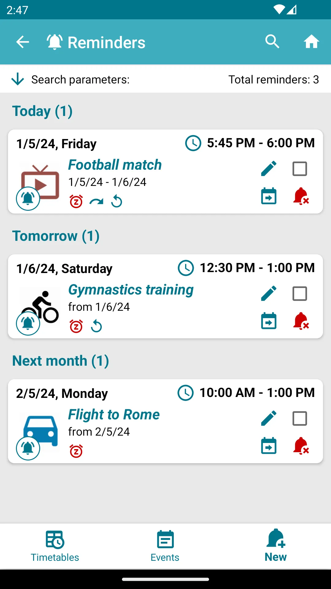 My Events Lite | Indus Appstore | Screenshot