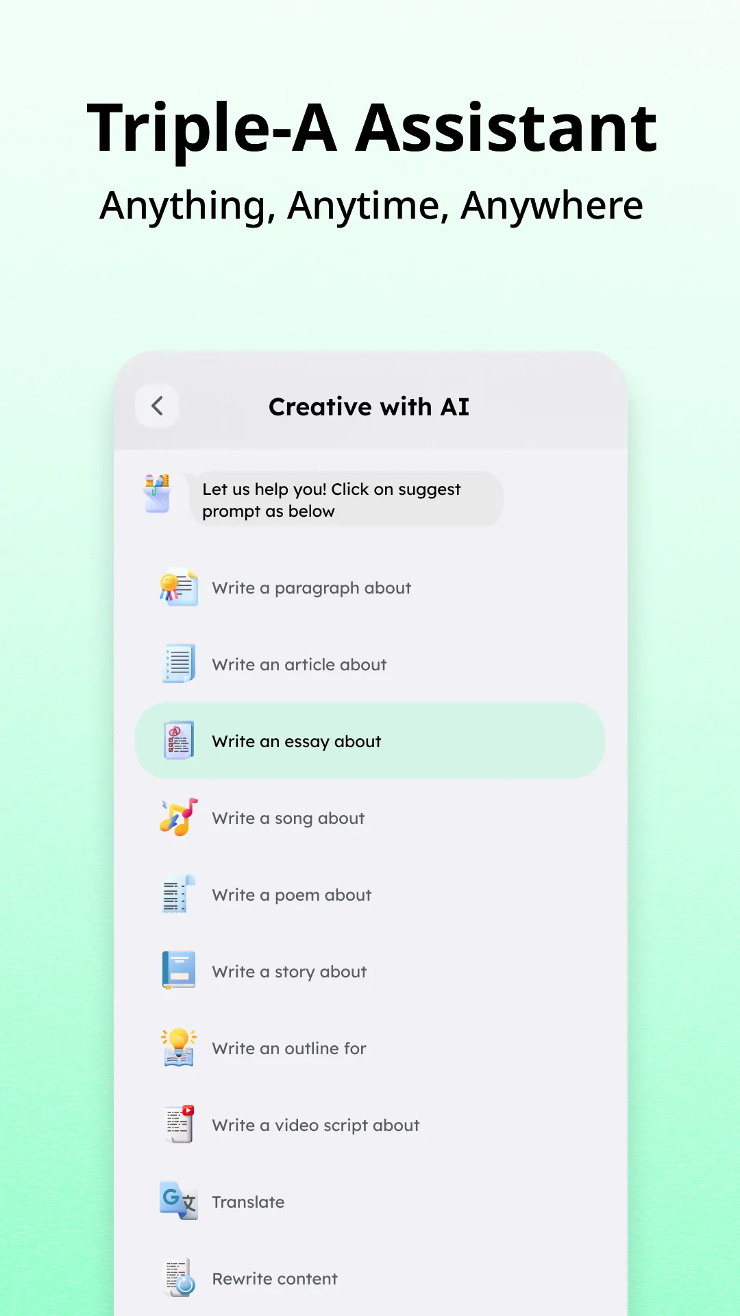 AI Writer: Chatbot Assistant | Indus Appstore | Screenshot