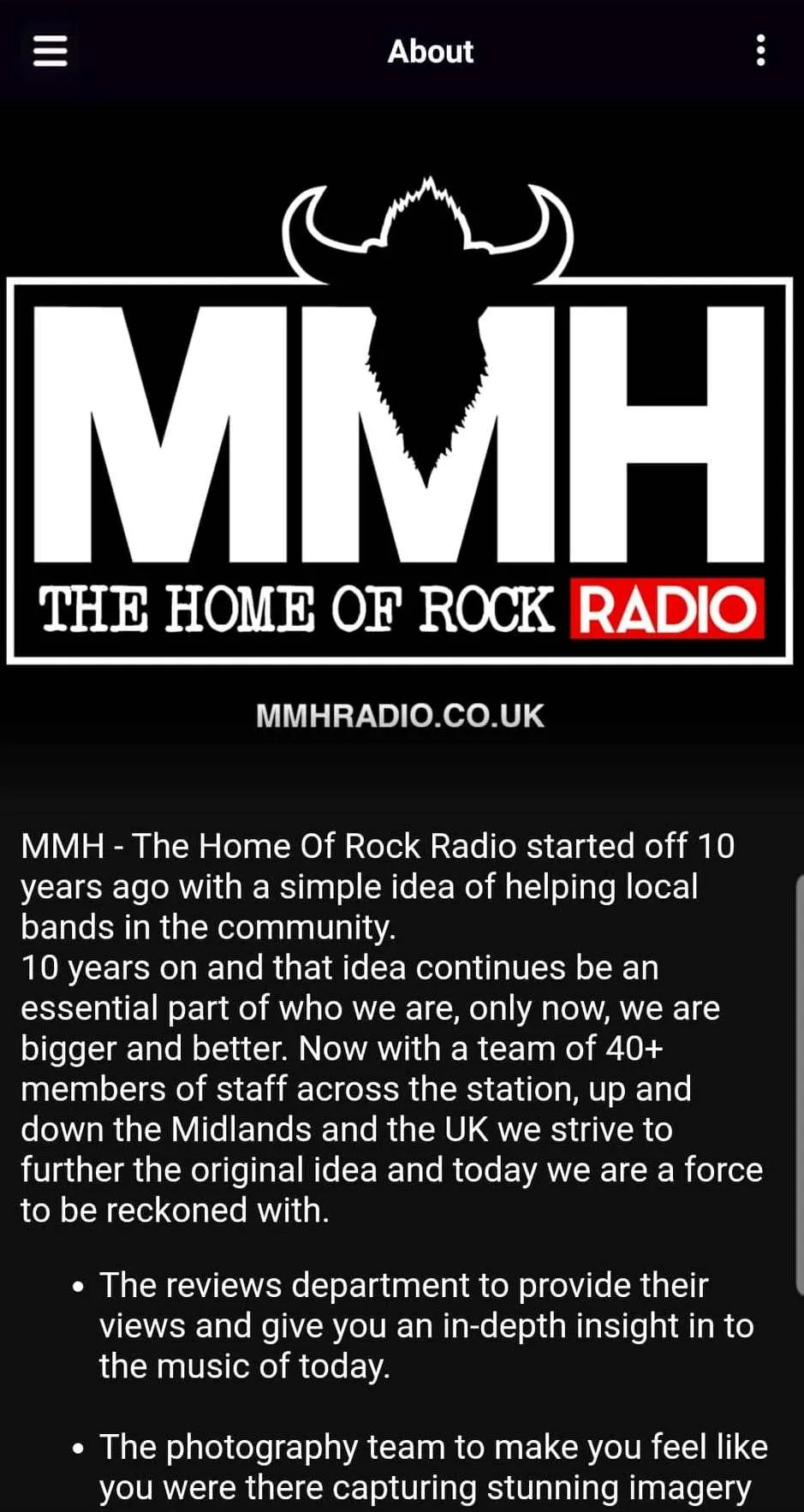 MMH - The Home Of Rock Radio | Indus Appstore | Screenshot