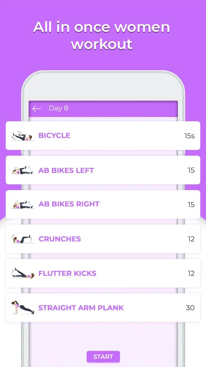 Abs Workout for women - Six Pa | Indus Appstore | Screenshot