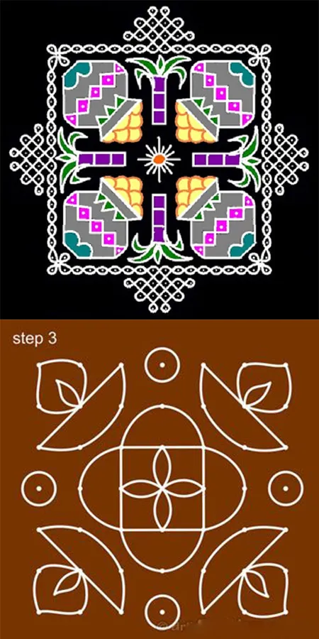 Simple Rangoli Designs 5000+ C | Indus Appstore | Screenshot