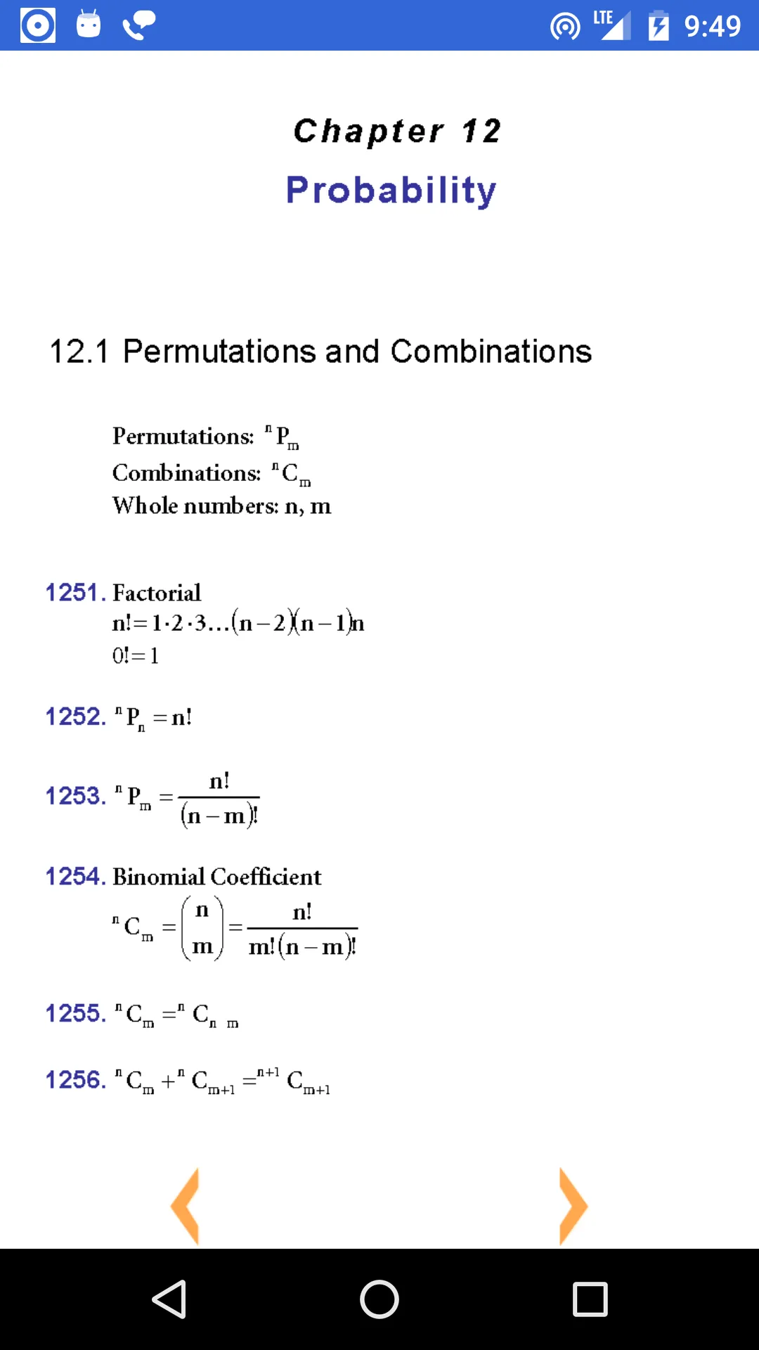 Math Formulas | Indus Appstore | Screenshot