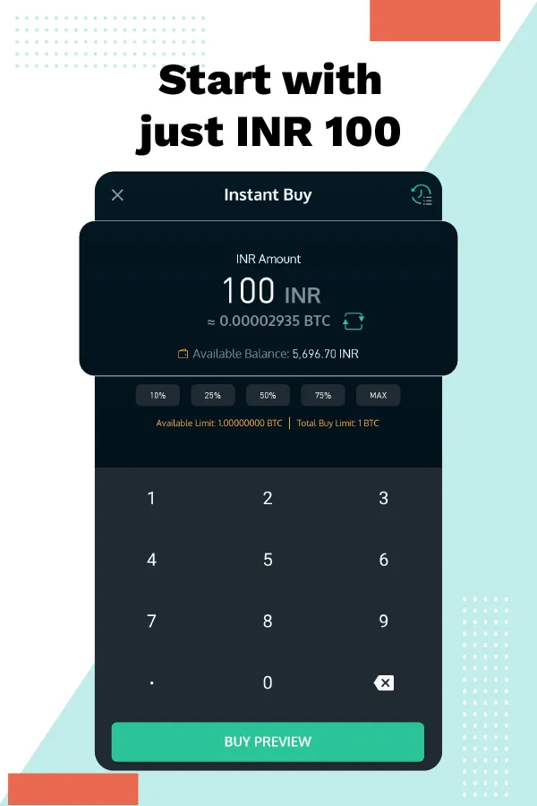Unocoin: Bitcoin & 85+ Cryptos | Indus Appstore | Screenshot