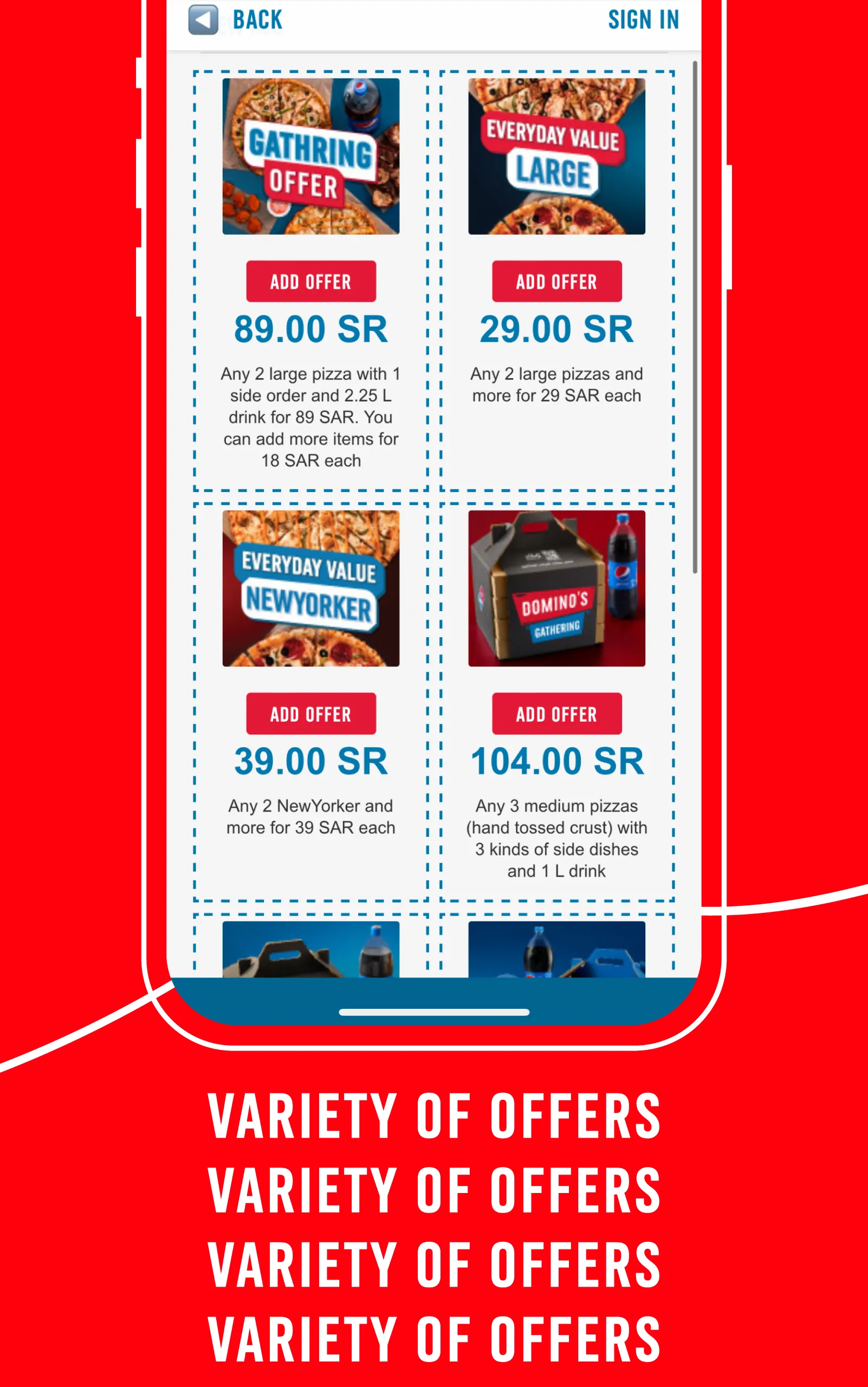 Domino's MENA | Indus Appstore | Screenshot