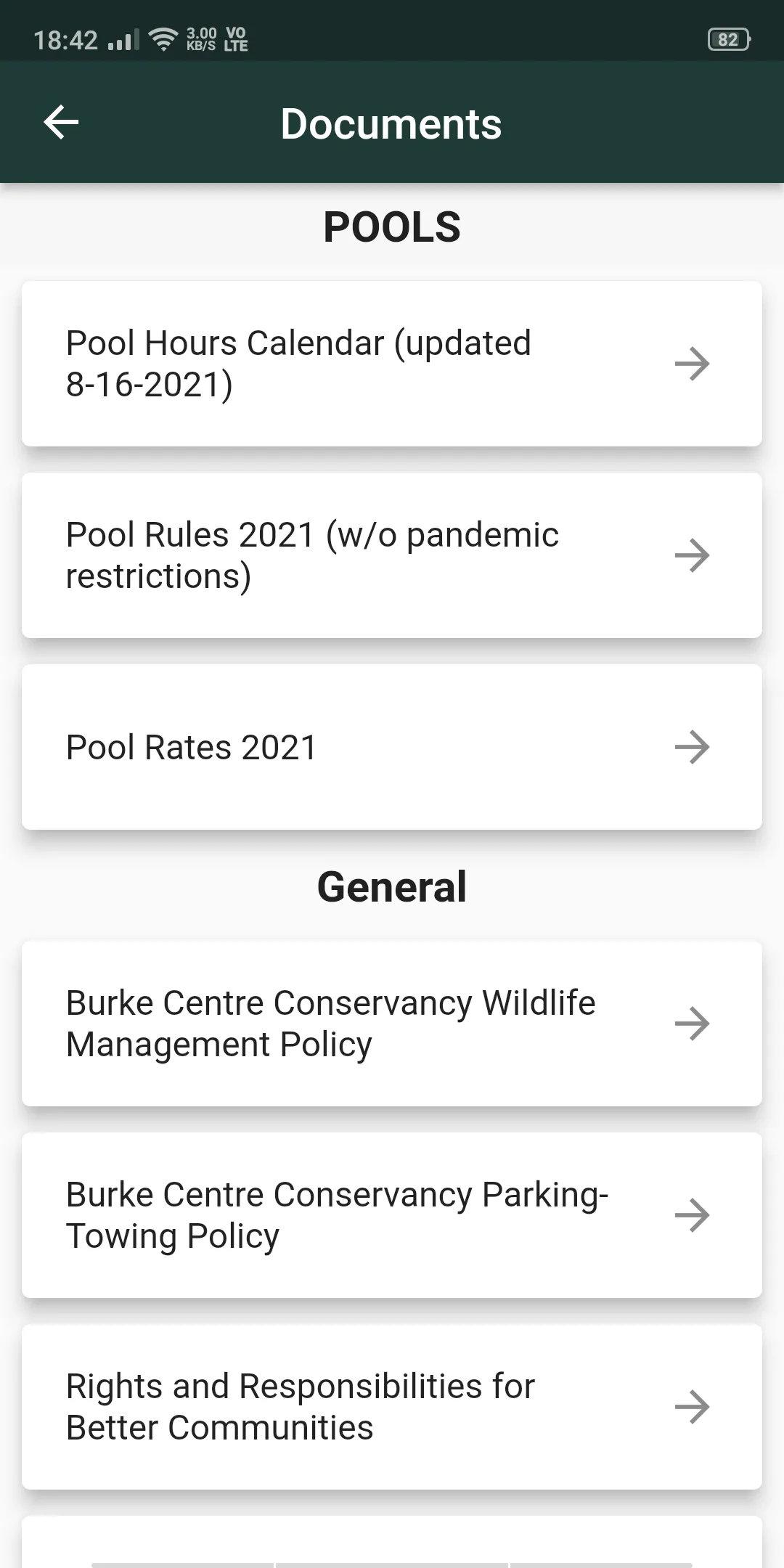 Burke Centre Conservancy | Indus Appstore | Screenshot