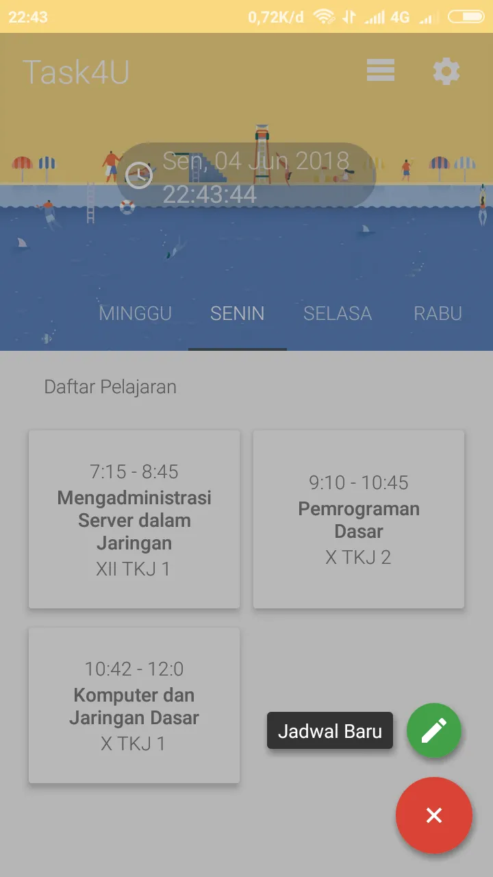 Jadwal Sekolah - Task4U | Indus Appstore | Screenshot