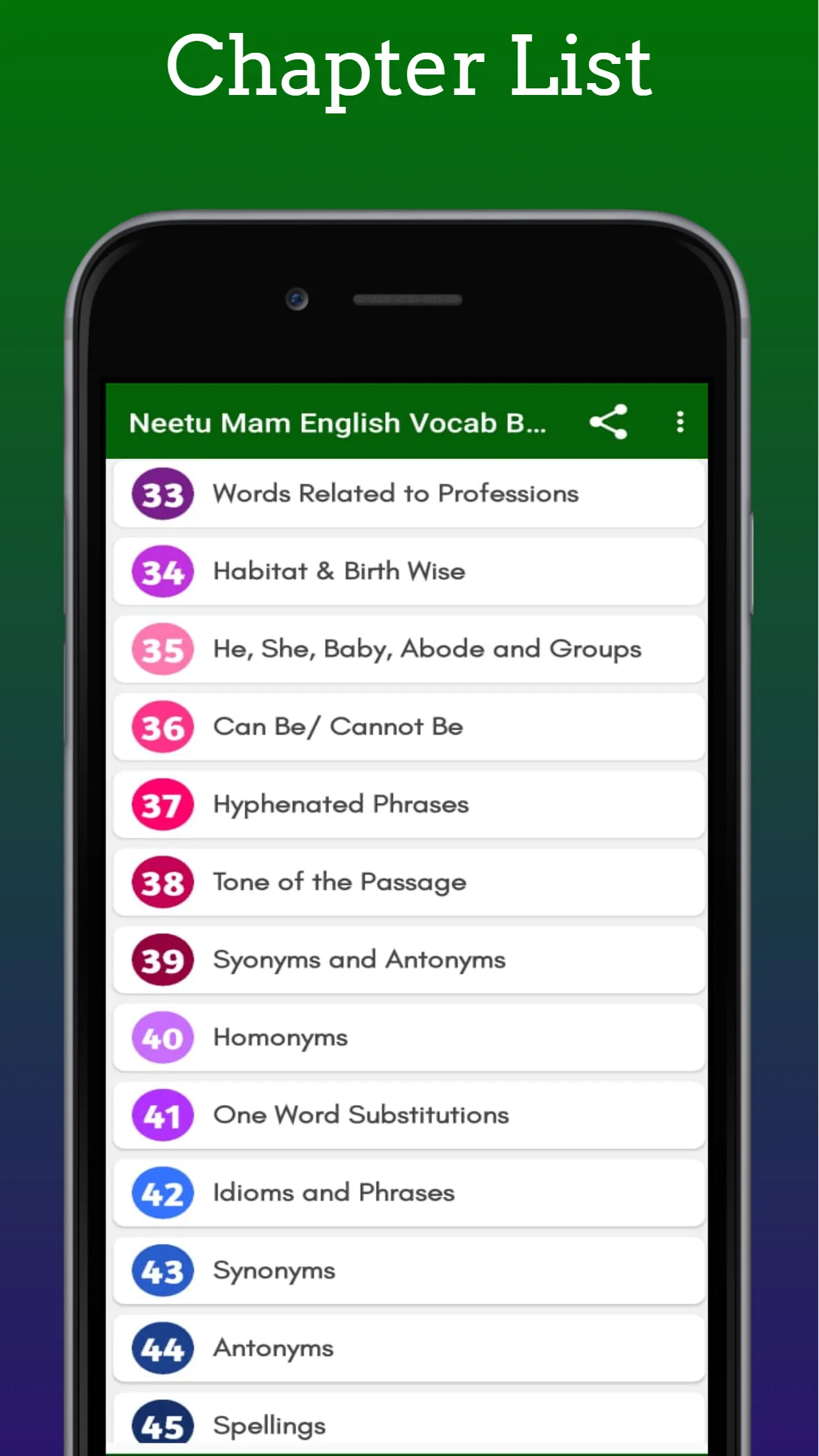 Vocabulary Book by Neetu Singh | Indus Appstore | Screenshot