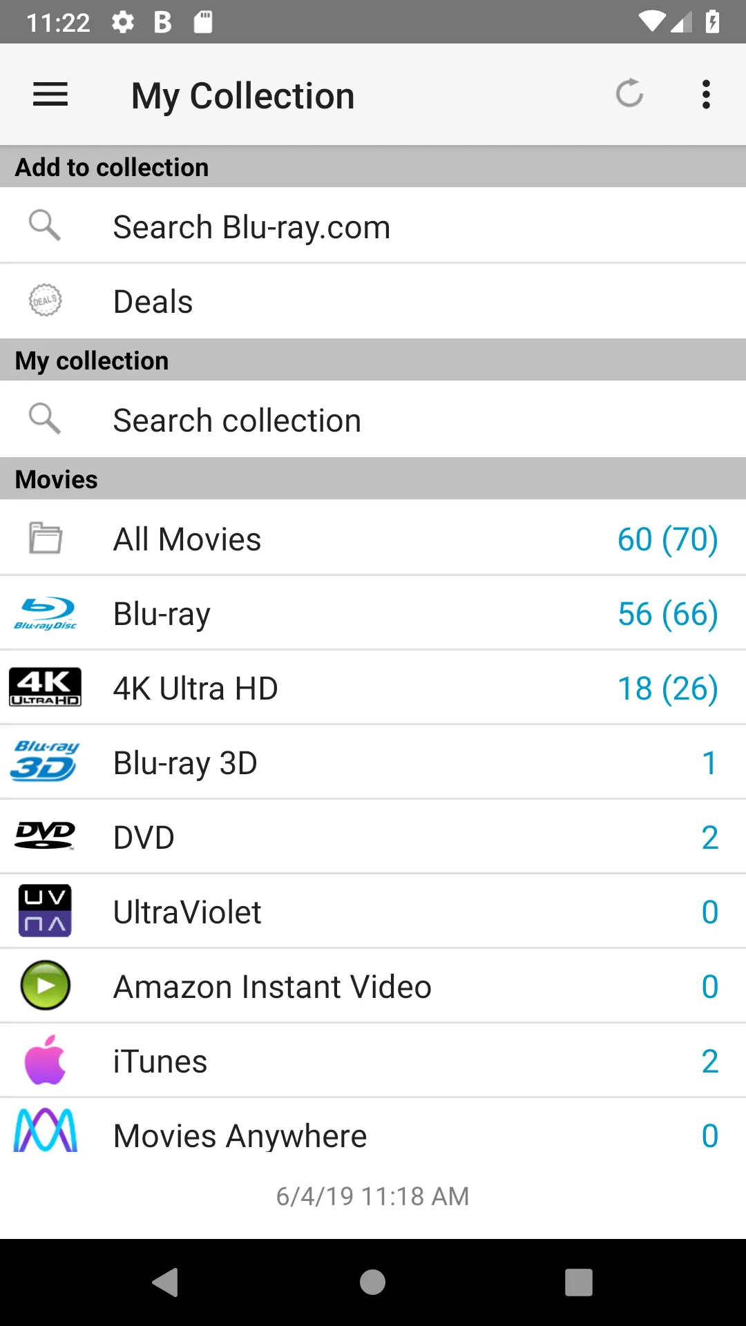 My Movies by Blu-ray.com | Indus Appstore | Screenshot