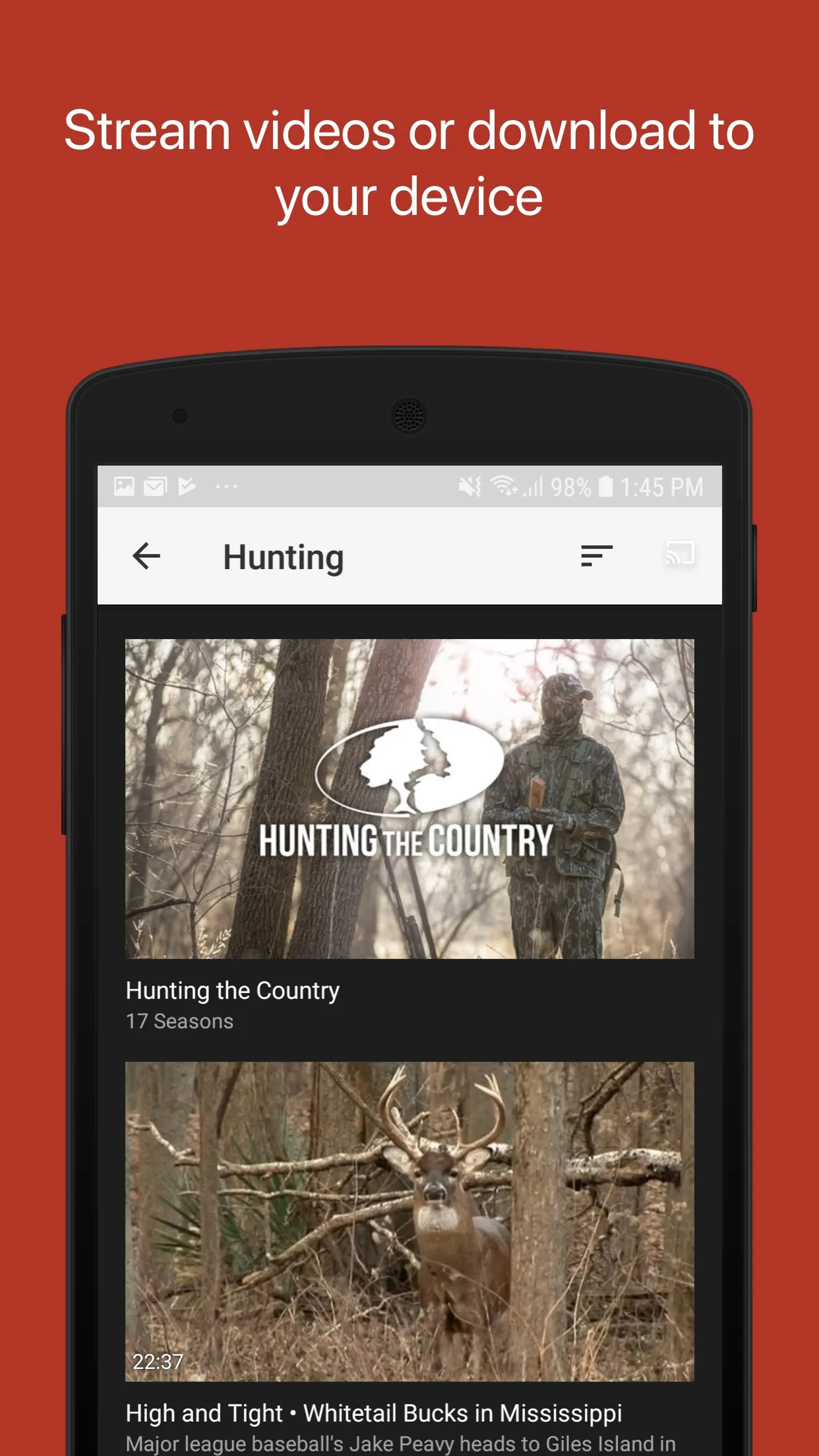 Mossy Oak Go: Outdoor TV | Indus Appstore | Screenshot