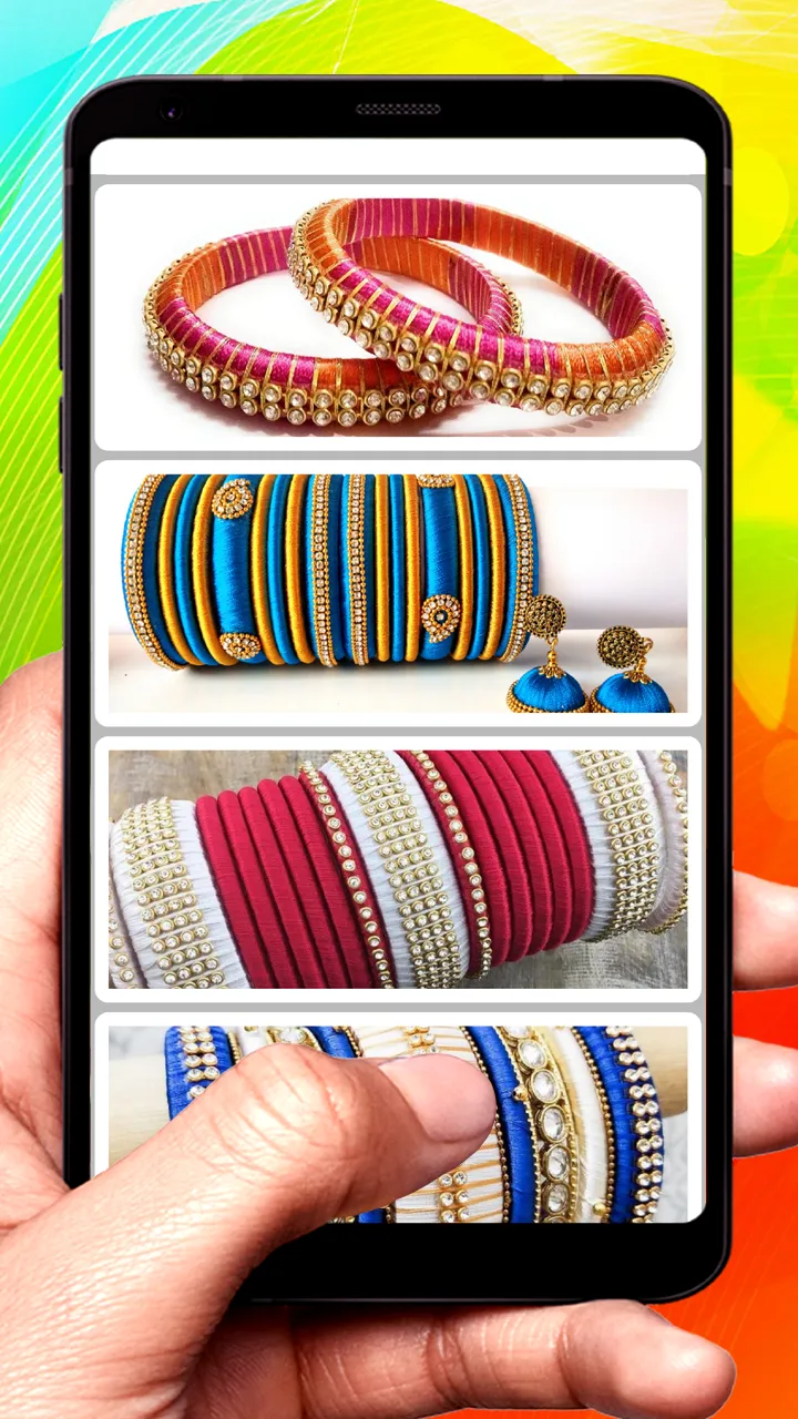 Silk Thread Bangle Design | Indus Appstore | Screenshot