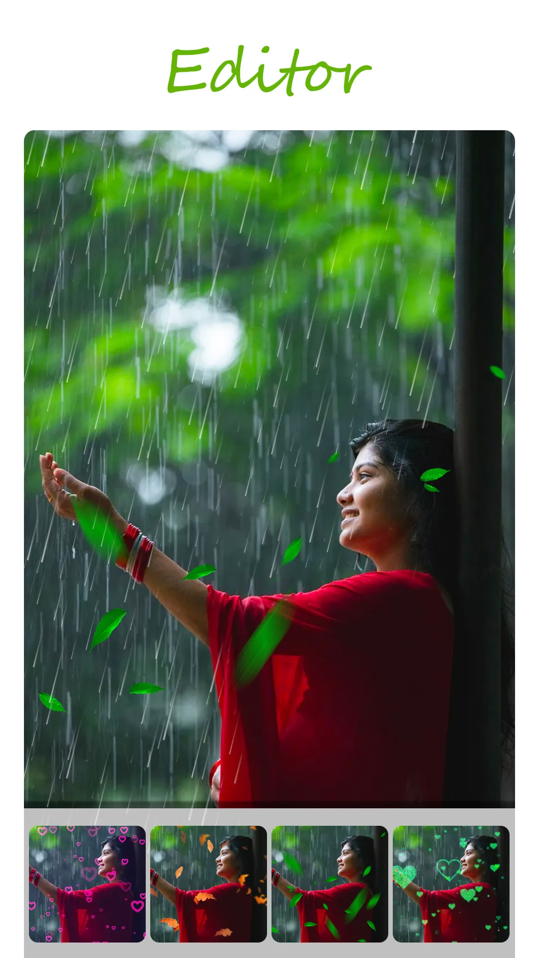 Rain Video Music -Photo Editor | Indus Appstore | Screenshot