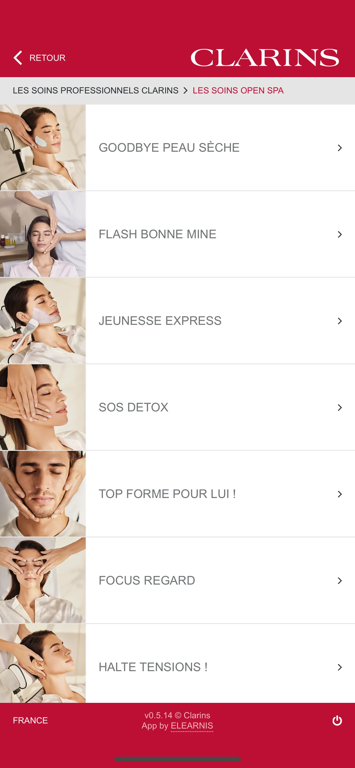 Bibliothèque SPA Clarins | Indus Appstore | Screenshot