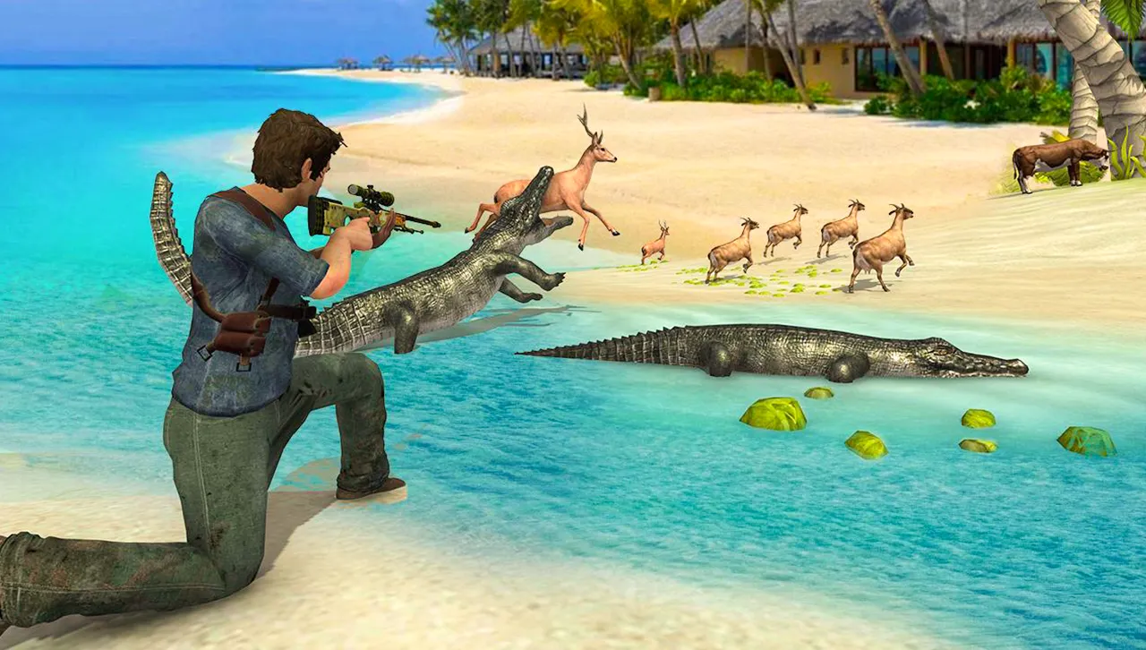 Hungry Crocodile 2 Shark Games | Indus Appstore | Screenshot