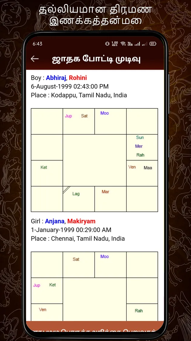 Horoscope in Tamil : Jathagam | Indus Appstore | Screenshot