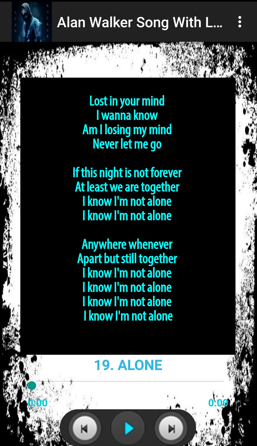 Alan Walker Song With Lyric | Indus Appstore | Screenshot