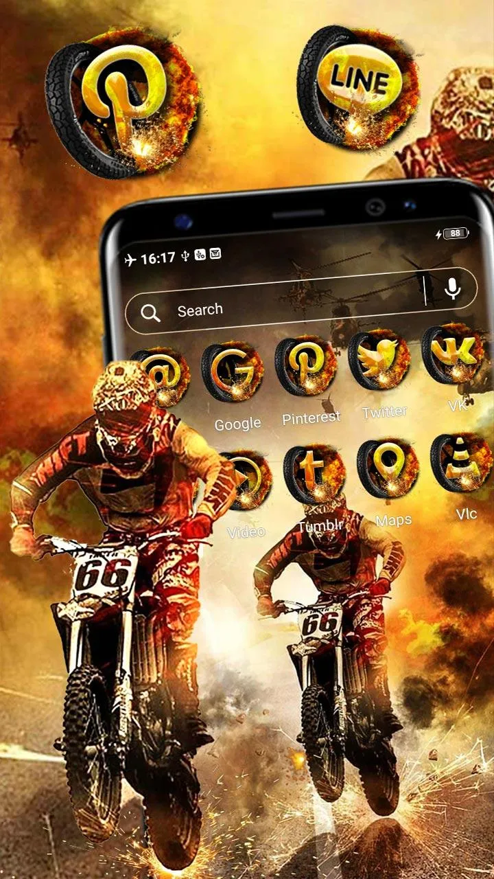 Motocross Biker Theme | Indus Appstore | Screenshot