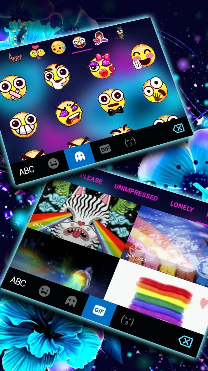 Neon Butterfly 2 Theme | Indus Appstore | Screenshot