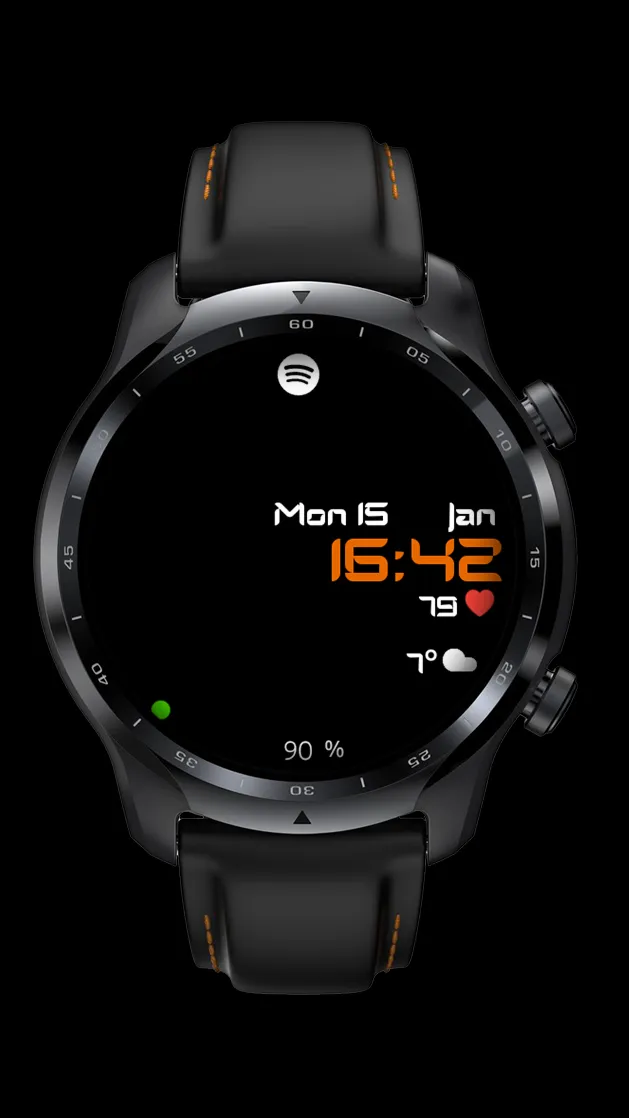 Digital Watch Face CRC080 | Indus Appstore | Screenshot