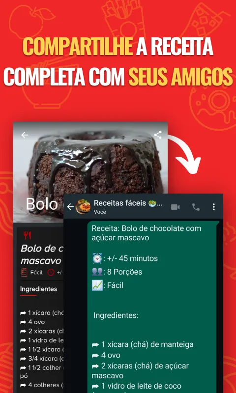 Receitas de Bolos de Chocolate | Indus Appstore | Screenshot