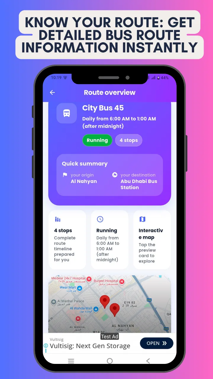 Abu Dhabi Bus Routes ~ Offline | Indus Appstore | Screenshot