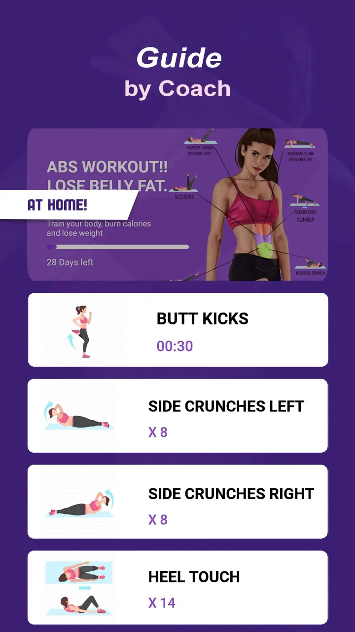 Home Workout Burn Belly Fat | Indus Appstore | Screenshot