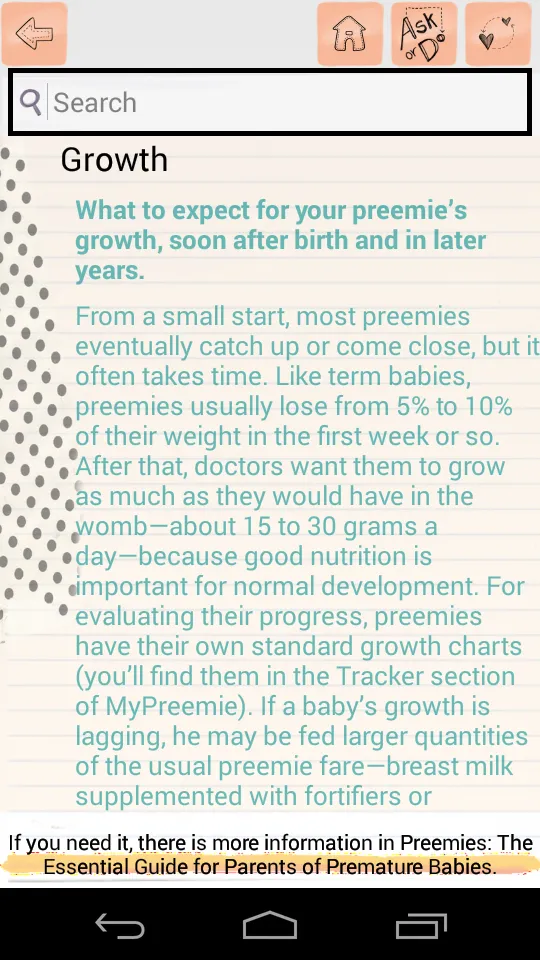 MyPreemie app | Indus Appstore | Screenshot