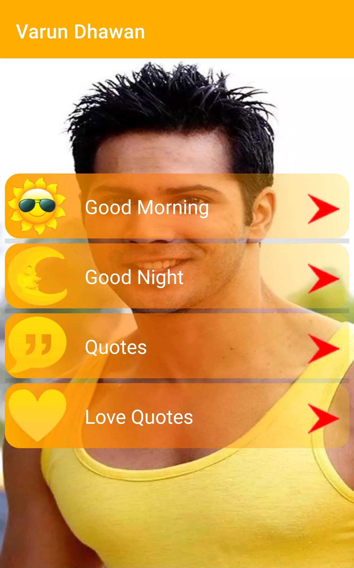 Varun Dhawan Greetings | Indus Appstore | Screenshot