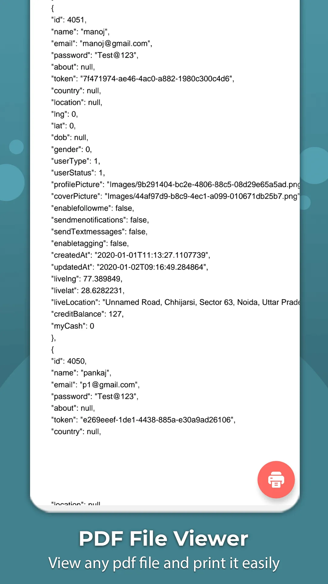 JSON Viewer: JSON to PDF | Indus Appstore | Screenshot