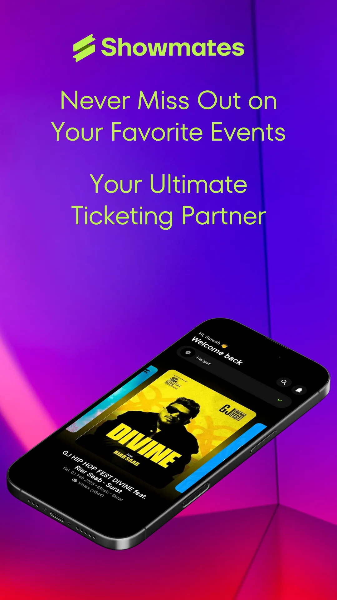 Showmates: Book Events Now | Indus Appstore | Screenshot