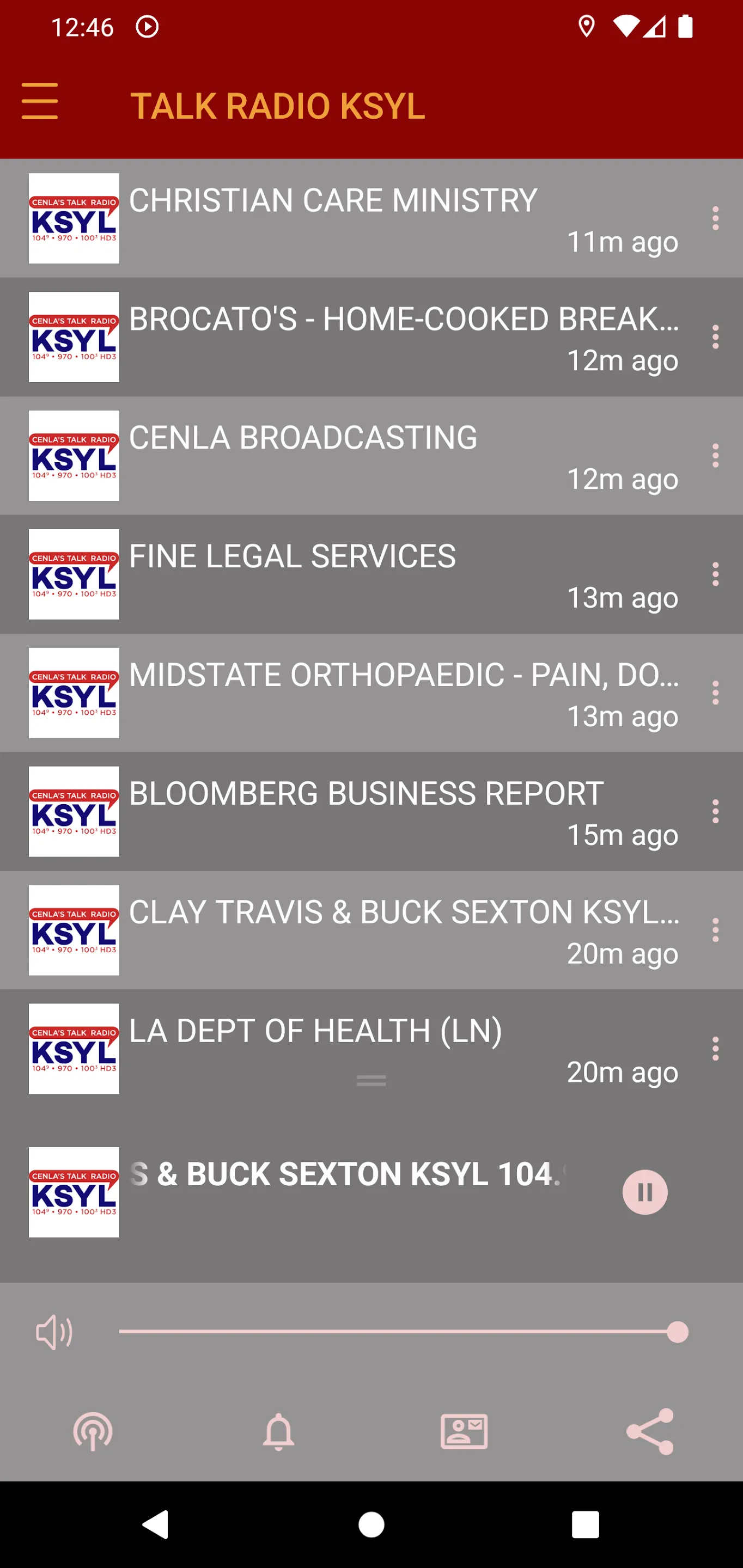 KSYL Cenla's Talkradio | Indus Appstore | Screenshot