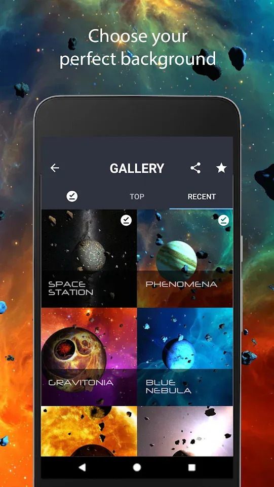 Asteroids 3D live wallpaper | Indus Appstore | Screenshot