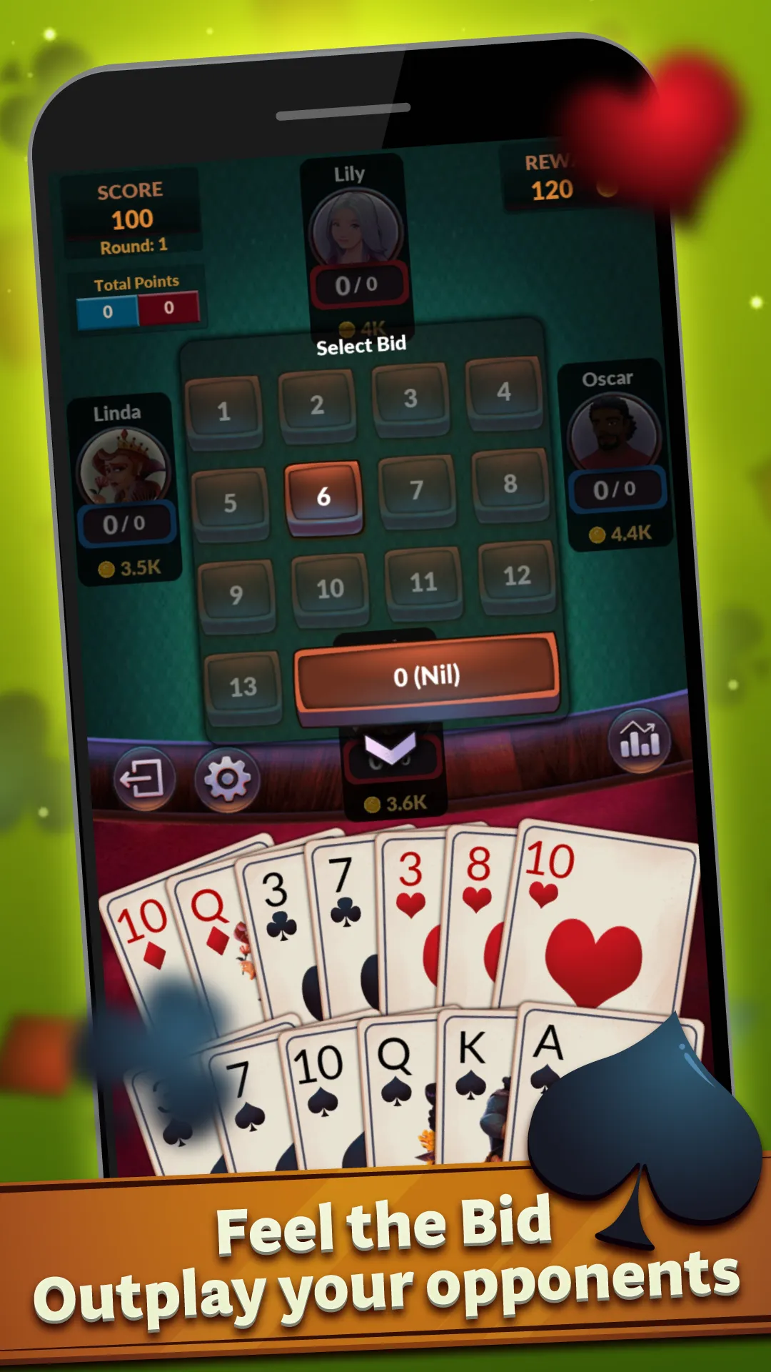 Spades - Offline Card Games | Indus Appstore | Screenshot