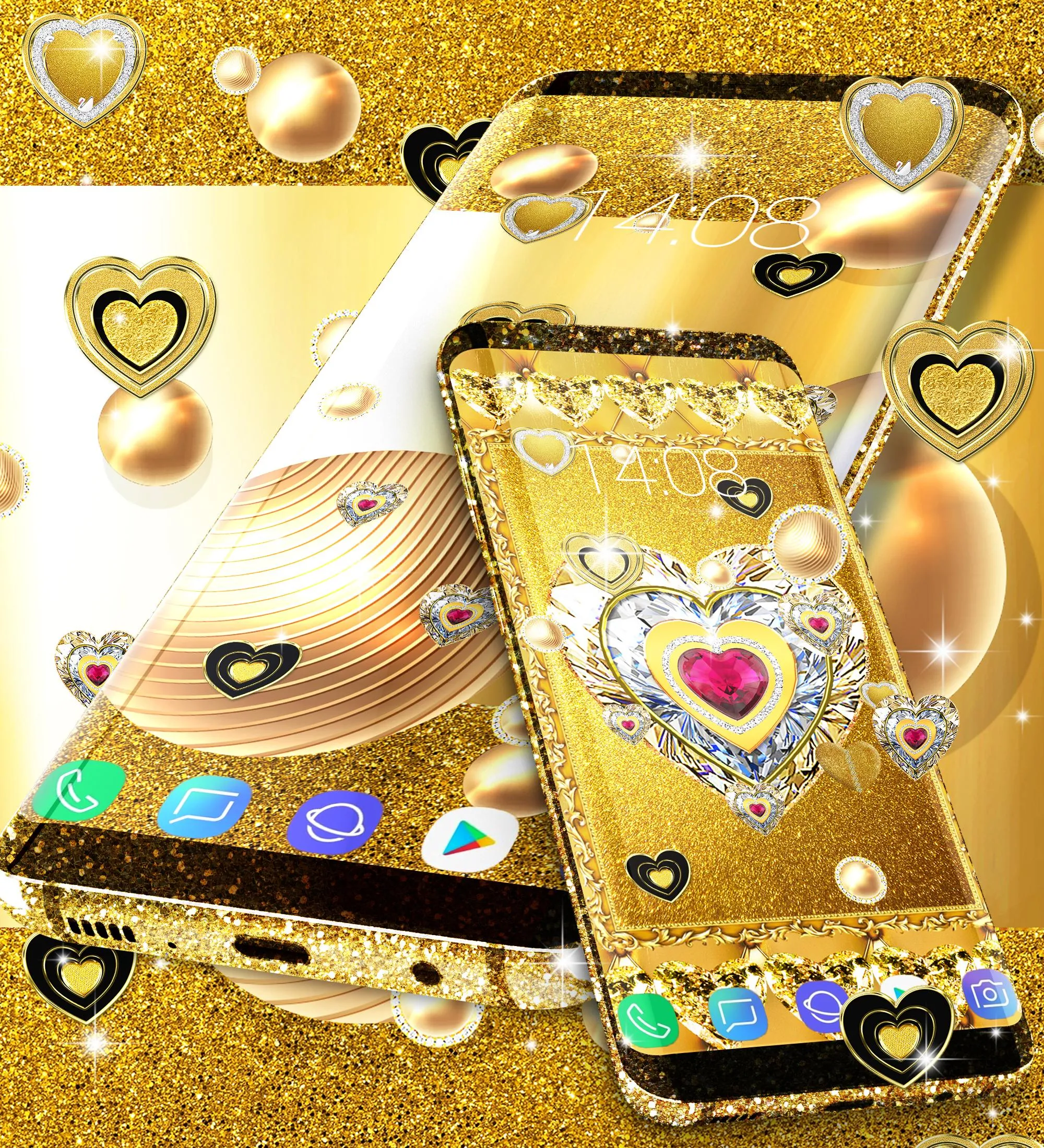 Gold live wallpaper | Indus Appstore | Screenshot