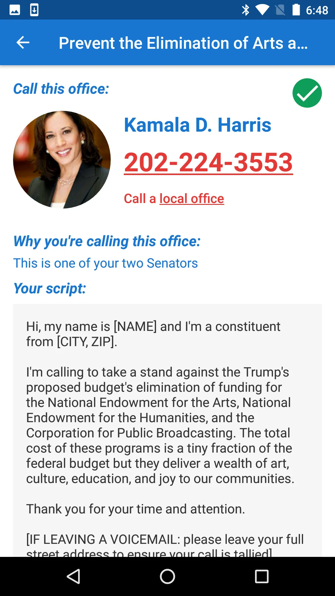 5 Calls: Contact Your Congress | Indus Appstore | Screenshot