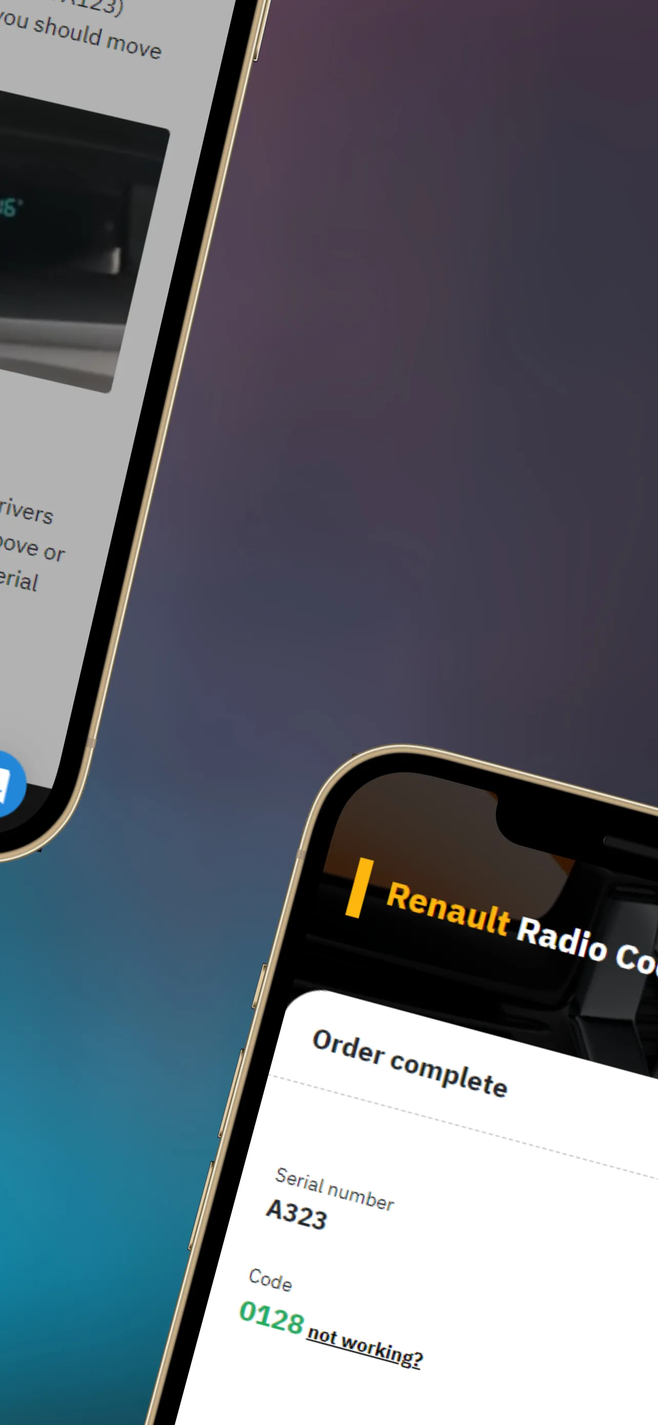 Renault Radio Code Generator | Indus Appstore | Screenshot