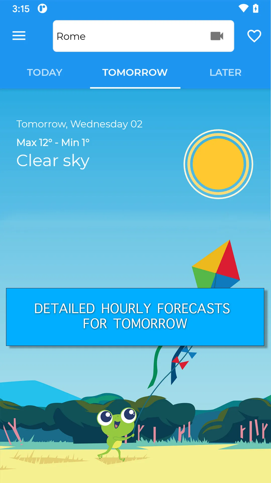 Frog weather forecast | Indus Appstore | Screenshot