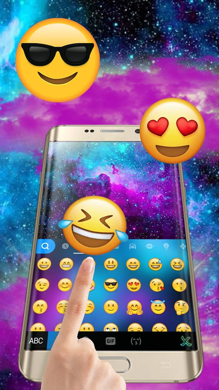 Galaxyride Keyboard Theme | Indus Appstore | Screenshot