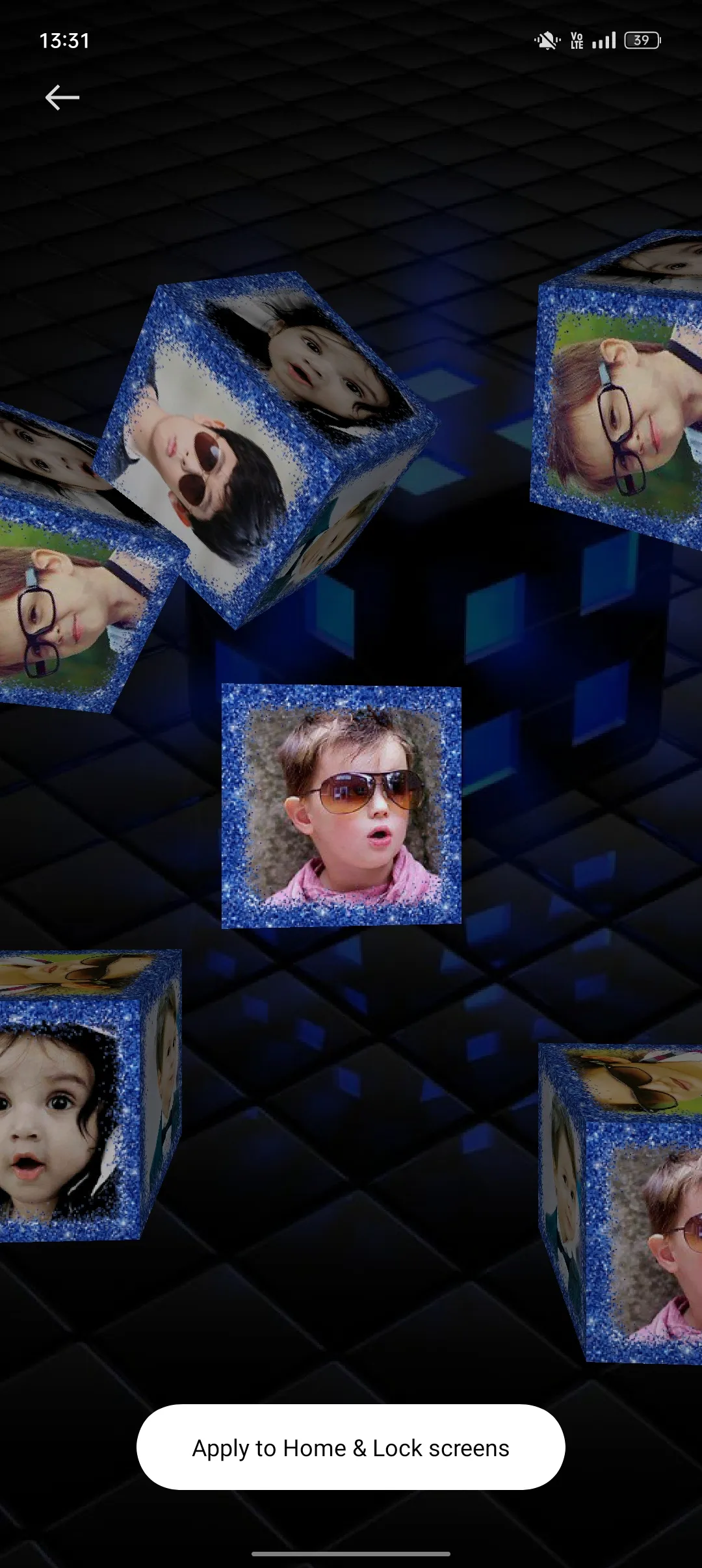 3D Photo Cube Live Wallpaper | Indus Appstore | Screenshot