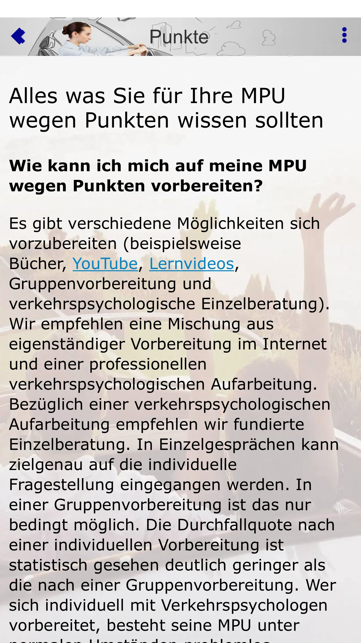 MPU-Vorbereitung - App your MP | Indus Appstore | Screenshot