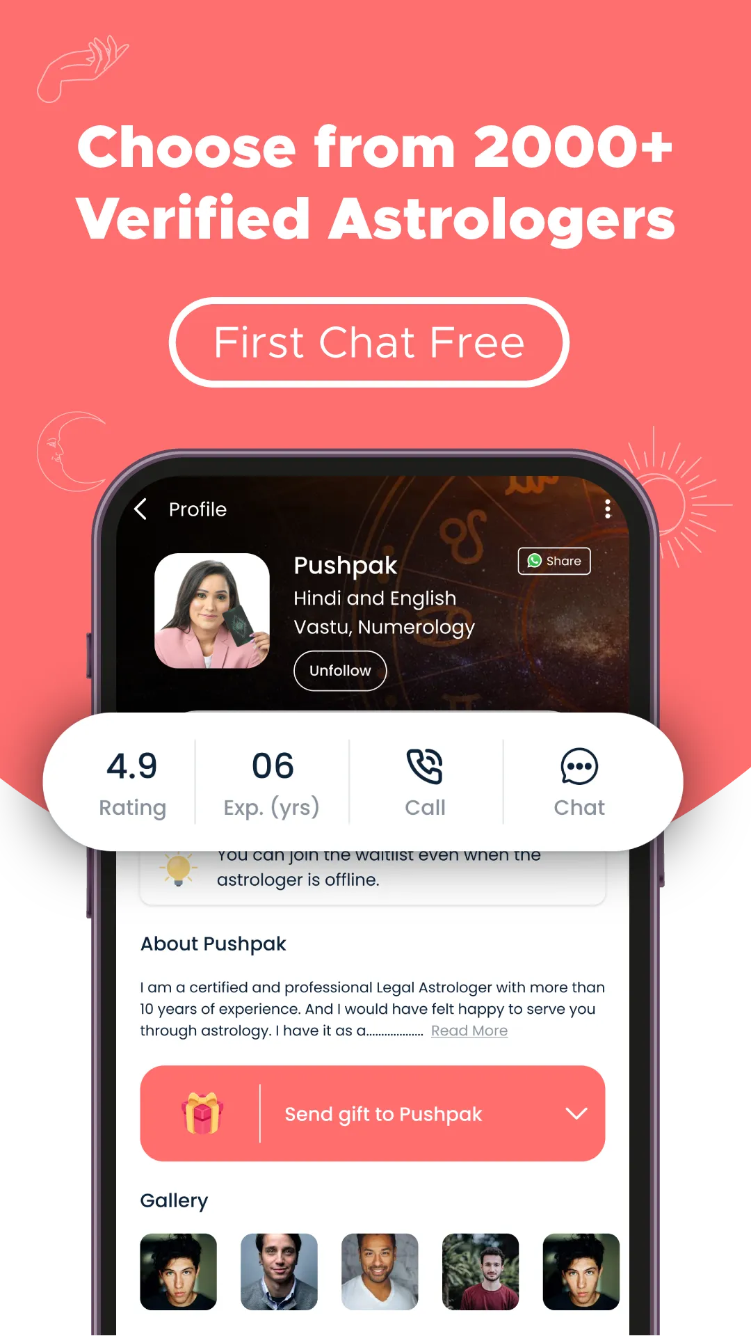 Astro, Tarot, Chat: DivineTalk | Indus Appstore | Screenshot