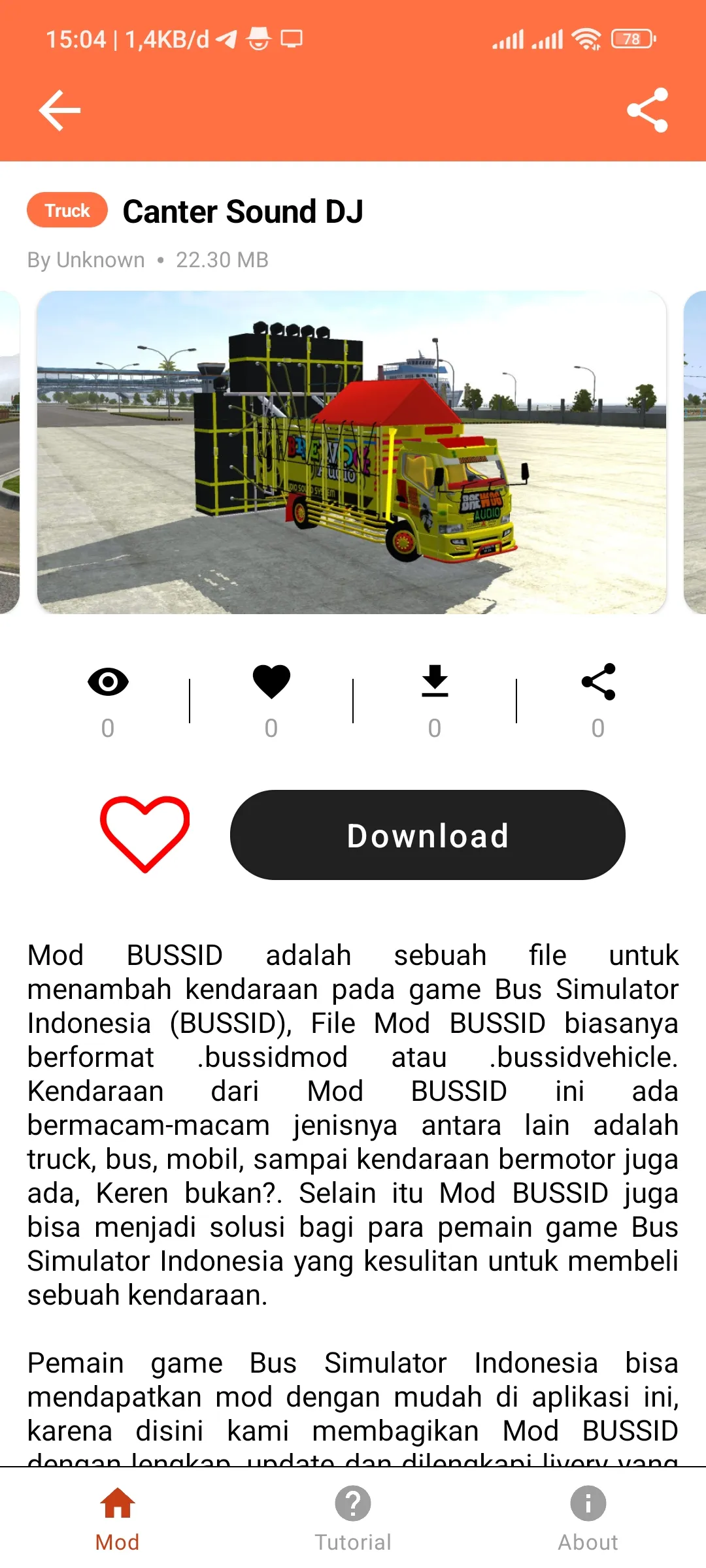 Mod Bussid DJ Truck Simulator | Indus Appstore | Screenshot