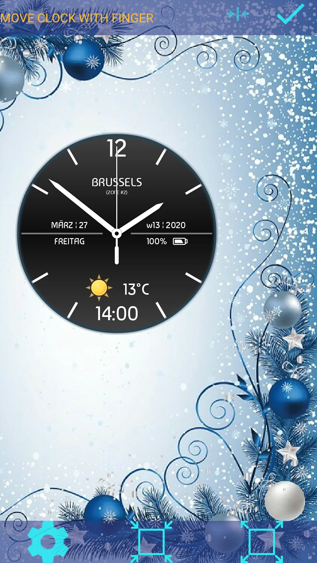 Weather Clock Live Wallpaper | Indus Appstore | Screenshot